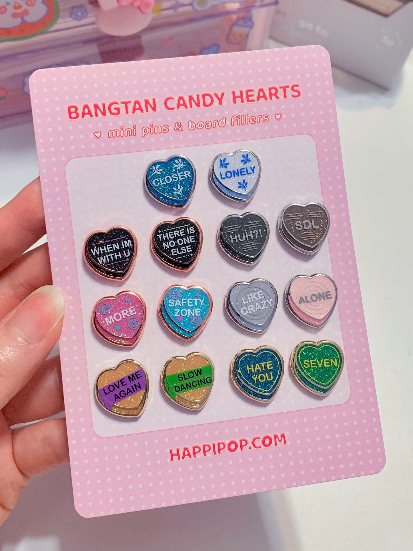 FULL SET Candy Heart Pin Board Fillers: Chapter 2