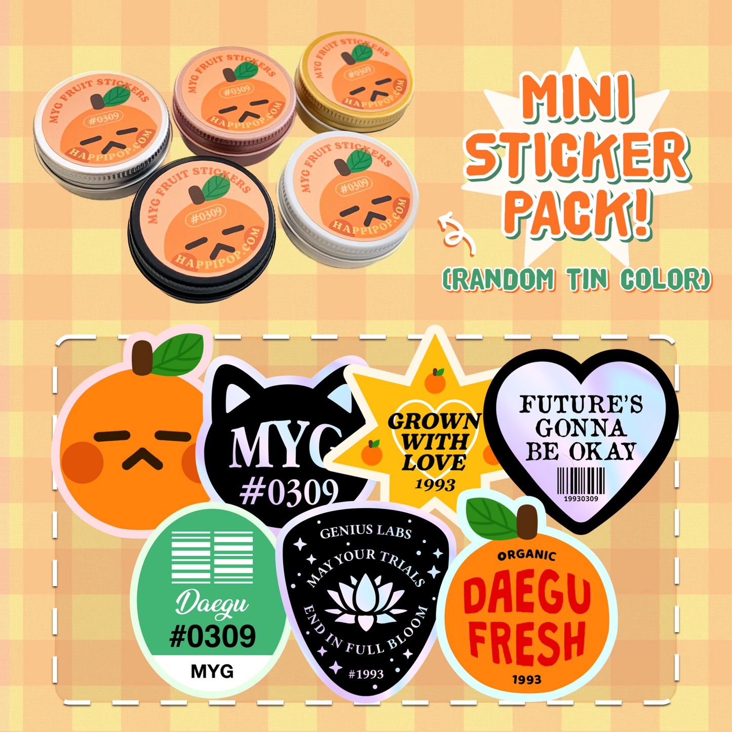 MYG Mini Fruit Stickers Pack