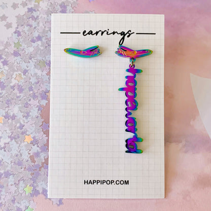 [FREE WITH $40 PURCHASE] hope world asymmetrical earrings